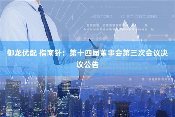 御龙优配 指南针：第十四届董事会第三次会议决议公告