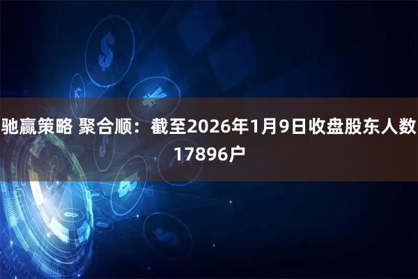 驰赢策略 聚合顺：截至2026年1月9日收盘股东人数17896户