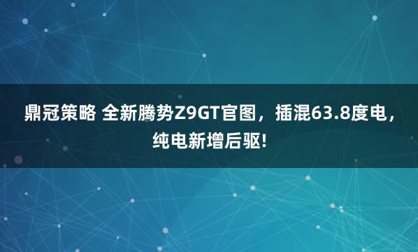 鼎冠策略 全新腾势Z9GT官图，插混63.8度电，纯电新增后驱!